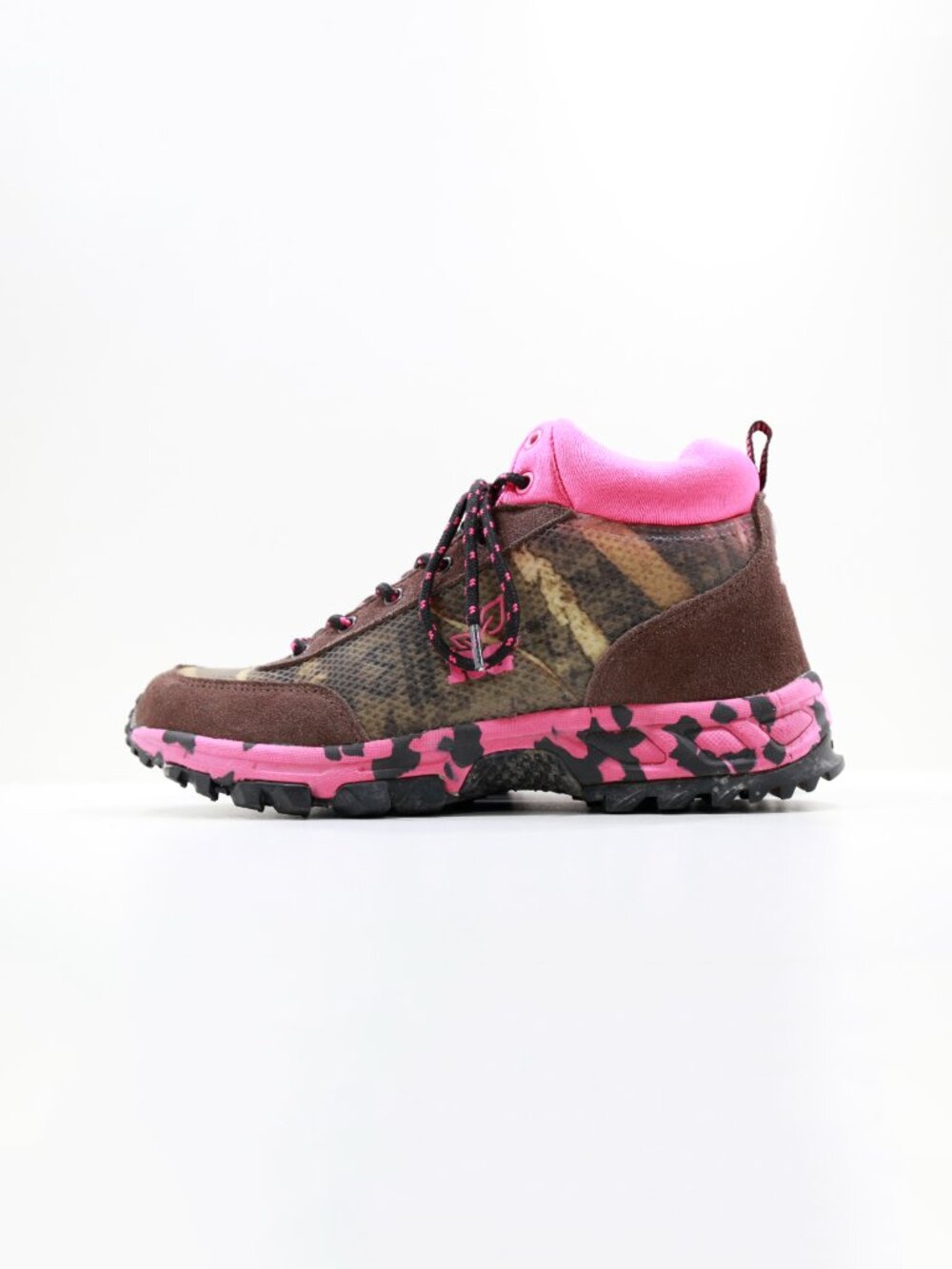 Realtree Girl Ms. Veil Camo & Pink Mid Hiking Utility Boots - Women's 7